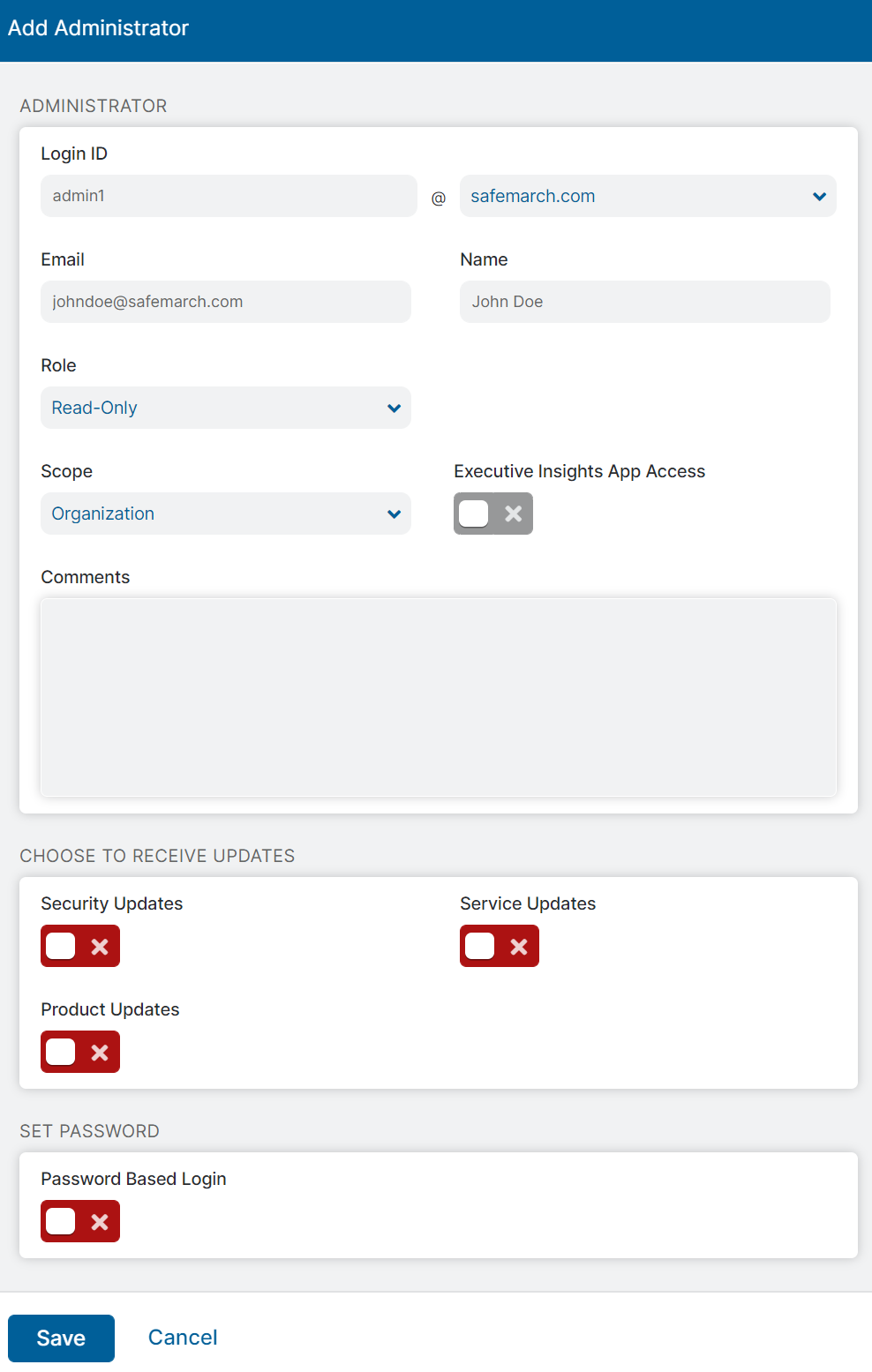 ロールベースの管理機能の設定例 | Zscaler